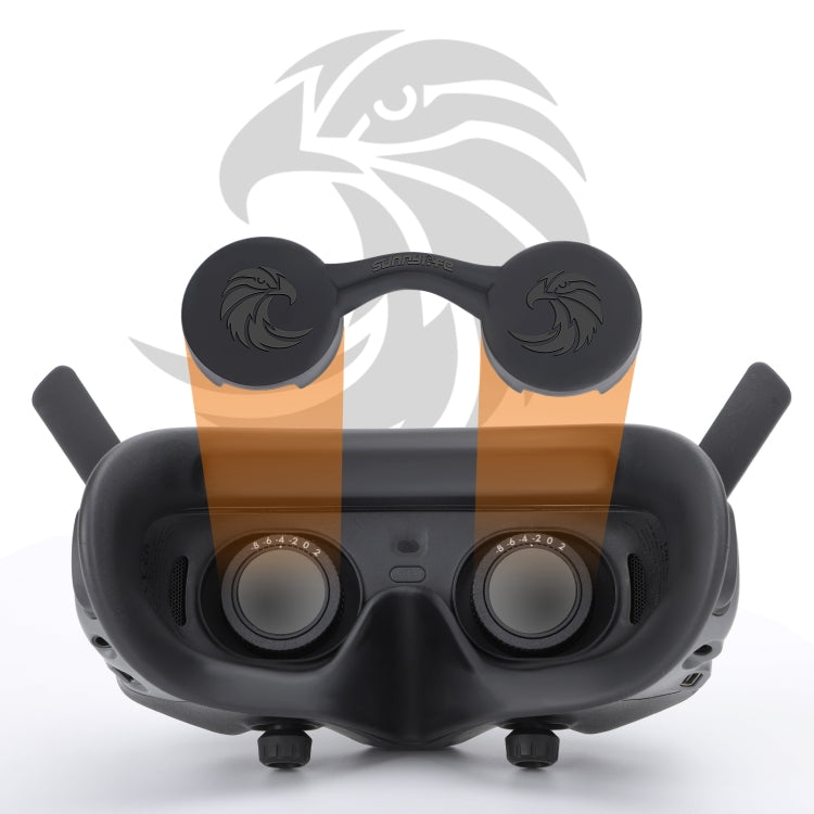 Per DJI Goggles 2 / Goggles 3 Copriobiettivo Custodia protettiva morbida in silicone per obiettivo VR antipolvere