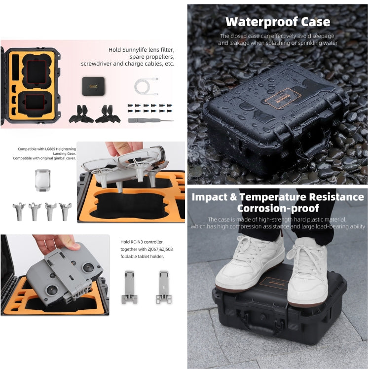 Per DJI Neo Sunnylife Custodia di sicurezza Custodia da viaggio rigida antiurto impermeabile, For DJI Neo AQX-15