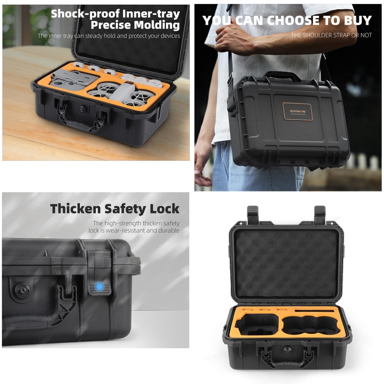 Per DJI Neo Sunnylife Custodia di sicurezza Custodia da viaggio rigida antiurto impermeabile, For DJI Neo AQX-15