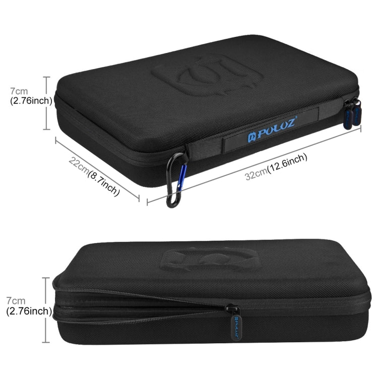 PULUZ Custodia impermeabile da trasporto e da viaggio per GoPro Hero11 Black / HERO10 Black / HERO9 Black / HERO8 Black / HERO7 /6 /5 /5 Session /4 Session /4 /3+ /3 /2 /1, DJI Osmo Action e altre action camAccessori, dimensioni grandi: 32 cm x 22 cm x...