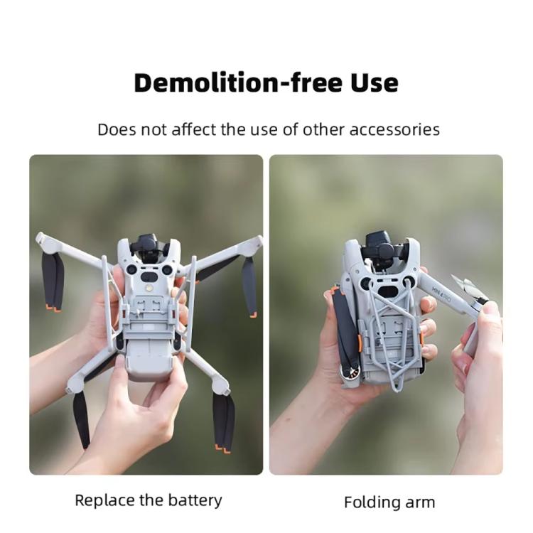 Per DJI Mini 4 Pro BRDRC Booster Landing Gear Folding Strap Kickstand