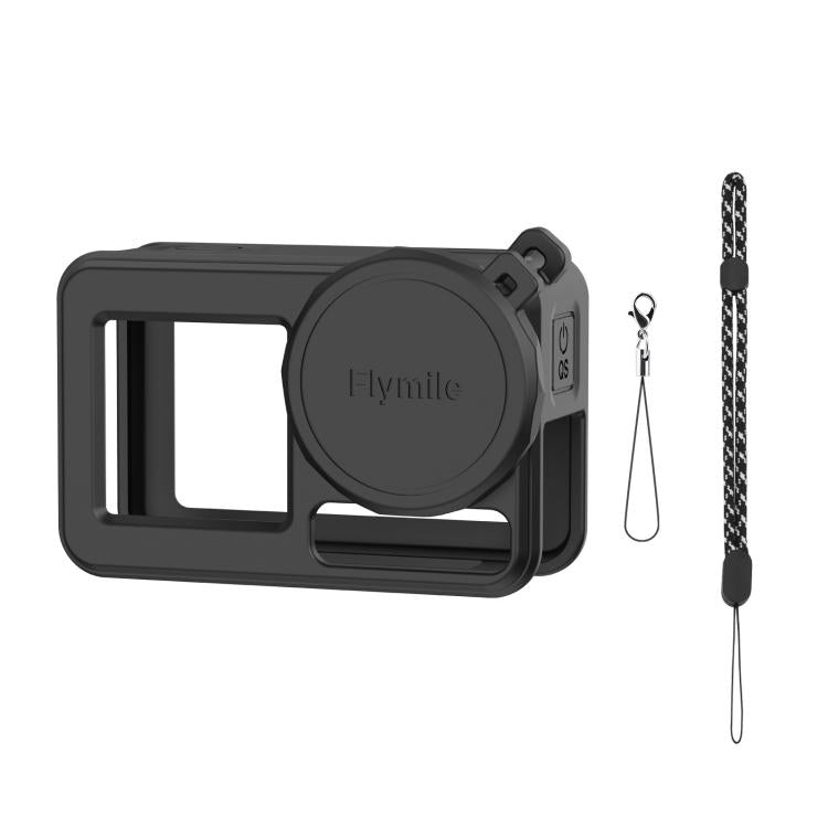 Per DJI Osmo Action 3 / 4 / 5 Pro Flymile Custodia in silicone per obiettivo della fotocamera sportiva