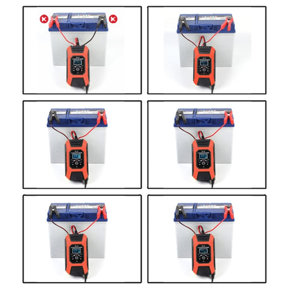 Caricabatterie per riparazione auto / moto FOXSUR 12V 7A Caricabatteria al piombo a 7 stadi + modalità multi-batteria, US Plug, EU Plug, JP Plug, UK Plug