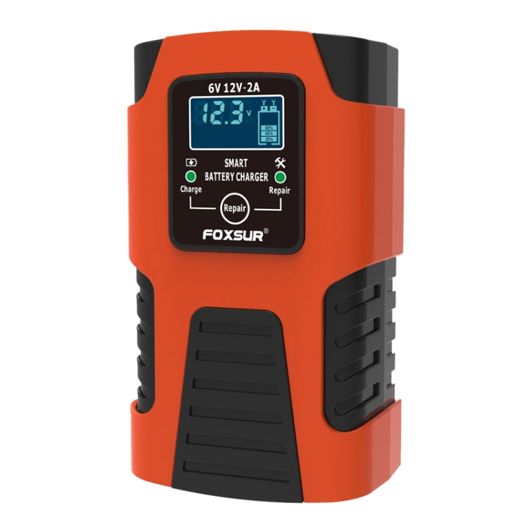 Caricabatterie FOXSUR 2A / 6V / 12V Auto / Moto Full Smart a 3 stadi, 2A, US Plug, 2A, EU Plug, 2A, JP Plug, 2A, UK Plug