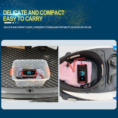 ANHTCzyx 12V 8A / 24V 4A Caricabatterie per auto Caricabatteria per moto Tipo di riparazione batteria AGM, US Plug (Red), EU Plug (Red), UK Plug (Red), AU Plug (Red)