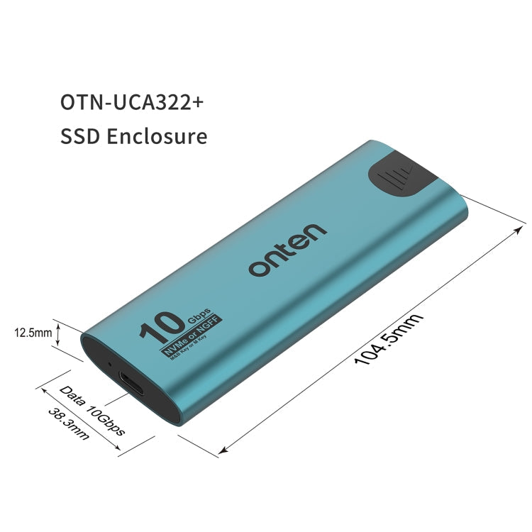 Custodia SSD Onten UCA322+ 10Gbps M.2 M-key NVMe NGFF