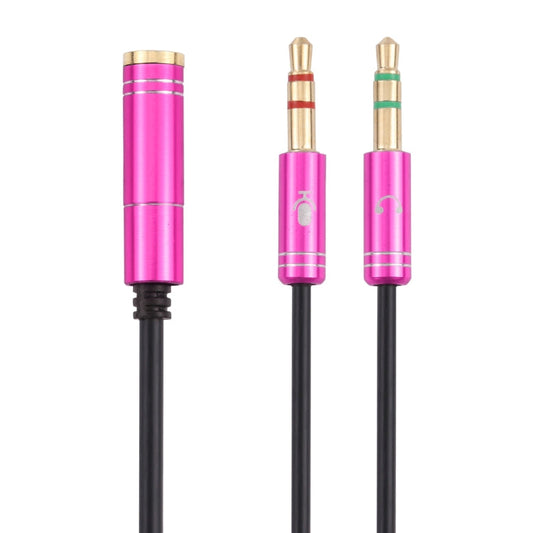 Cavo adattatore maschio da 3,5 mm a 2 x 3,5 mm (rose rosso)