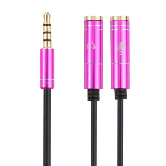 Cavo adattatore maschio a 3,5 mm da 3,5 mm a 3,5 mm (rosso rosa)