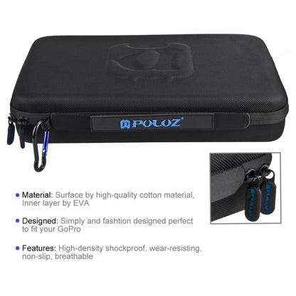 PULUZ Custodia impermeabile da trasporto e da viaggio per GoPro Hero11 Black / HERO10 Black / HERO9 Black / HERO8 Black / HERO7 /6 /5 /5 Session /4 Session /4 /3+ /3 /2 /1, DJI Osmo Action e altre action camAccessori, dimensioni grandi: 32 cm x 22 cm x...