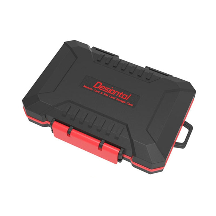 Organizzatore per schede di memoria SD / TF / XQD / CF / SIM / TF Desiontal, scatola impermeabile portatile per esterni