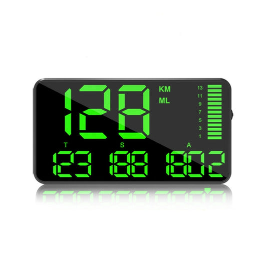 Kingneed C90 HUD da 5,5 pollici Head-up Display GPS per auto misuratore di velocità chilometraggio universale allarme di eccesso di velocità/misurazione della velocità satellitare GPS, C90 5.5inch
