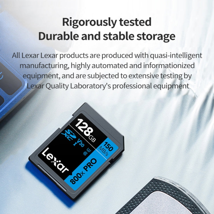 Scheda di memoria per fotocamera SLR con scheda SD ad alta velocità Lexar SD-633X, capacità: 128 GB