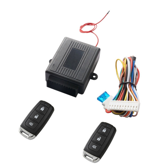 2 set di telecomando per auto con accesso senza chiave, chiusura centralizzata, guscio universale impermeabile a tre pulsanti con scatola di coda positiva e negativa, TSK-402B/T242