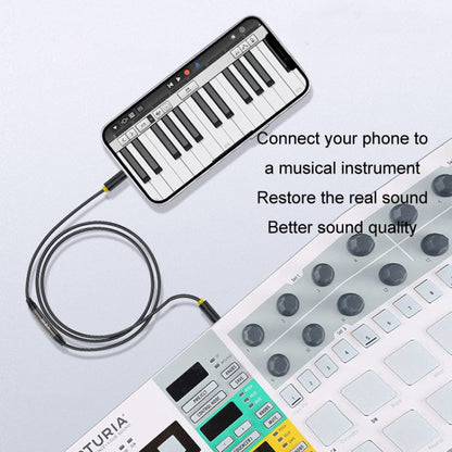 1 m JINGHUA cavo da 3,5 mm conversione audio microfono trascrittore bidirezionale
