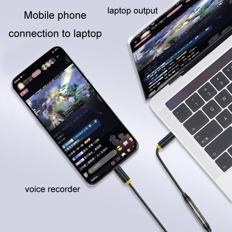 1 m JINGHUA cavo da 3,5 mm conversione audio microfono trascrittore bidirezionale