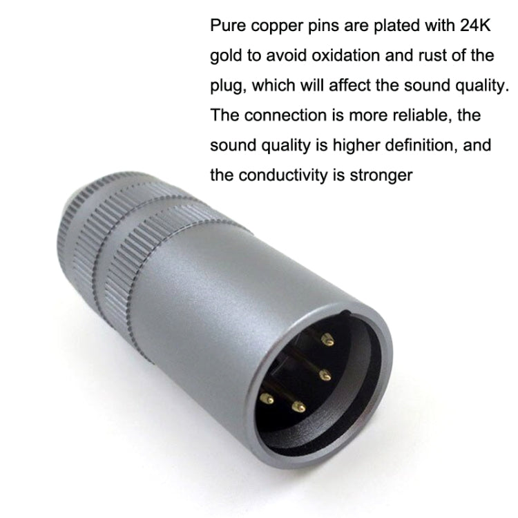 Adattatore per cuffie da 4 core XLR a 4,4 mm con bilanciamento dell'amplificatore