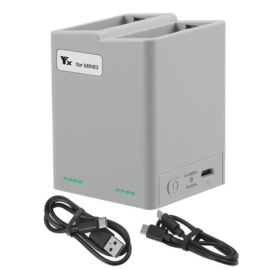 Per DJI Mini 4 Pro / Mini 3 Pro / Mini 3 YX Dual-Way Charger Battery Manager, Without Plug, With 35W US Plug, With 35W EU Plug